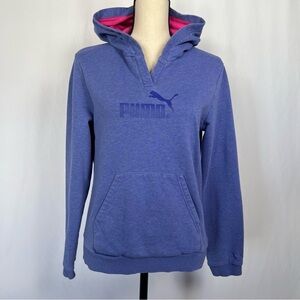 Puma Hoodie Women’s Medium Purple Pink Pullover Athletic Sweater Sweatshirt